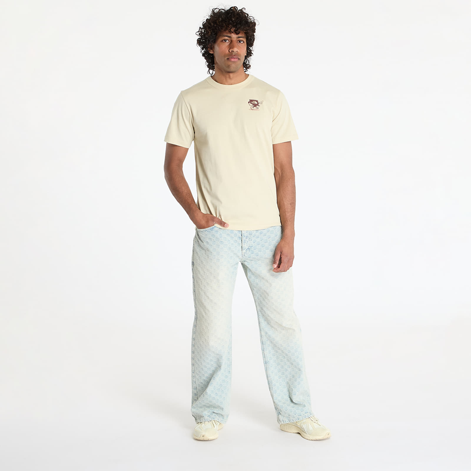 T-shirts The North Face Unisex Shortsleeve Cartoon Logo Relaxed Tee UNISEX Gravel