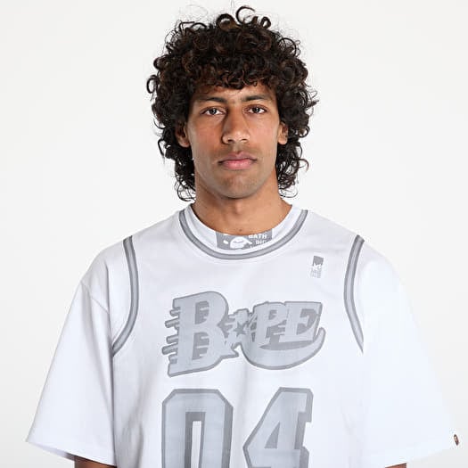 T-shirts A BATHING APE Fake Print Relaxed Fit Tee UNISEX White