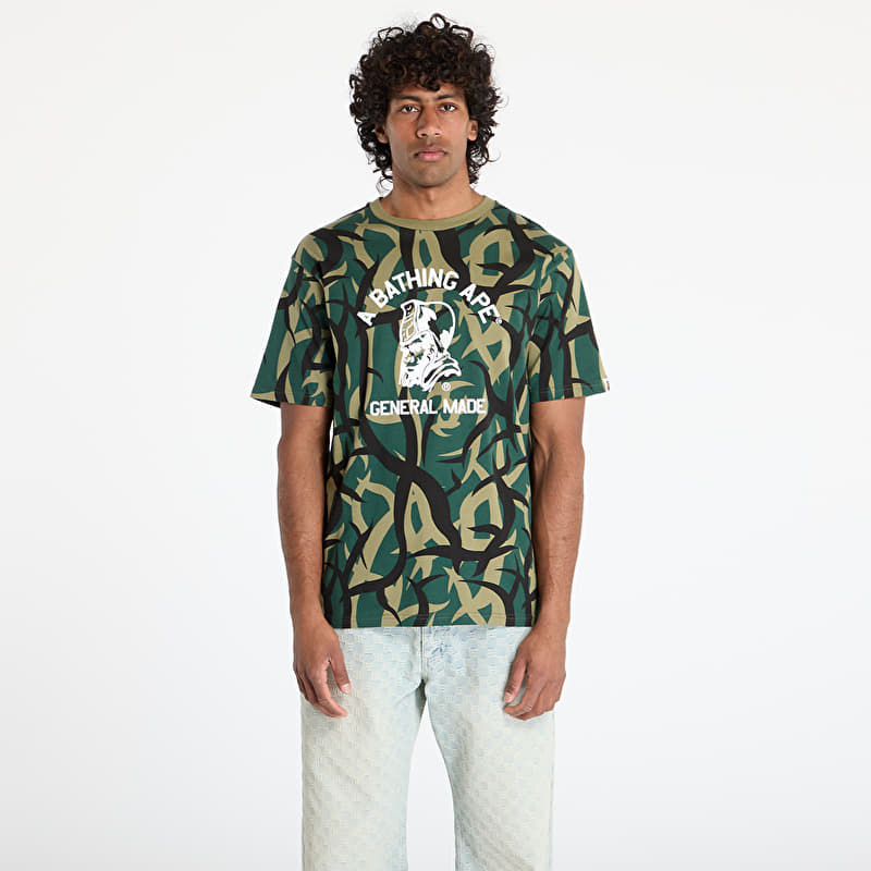 Tričko A BATHING APE Trial Camo General Tee UNISEX Green