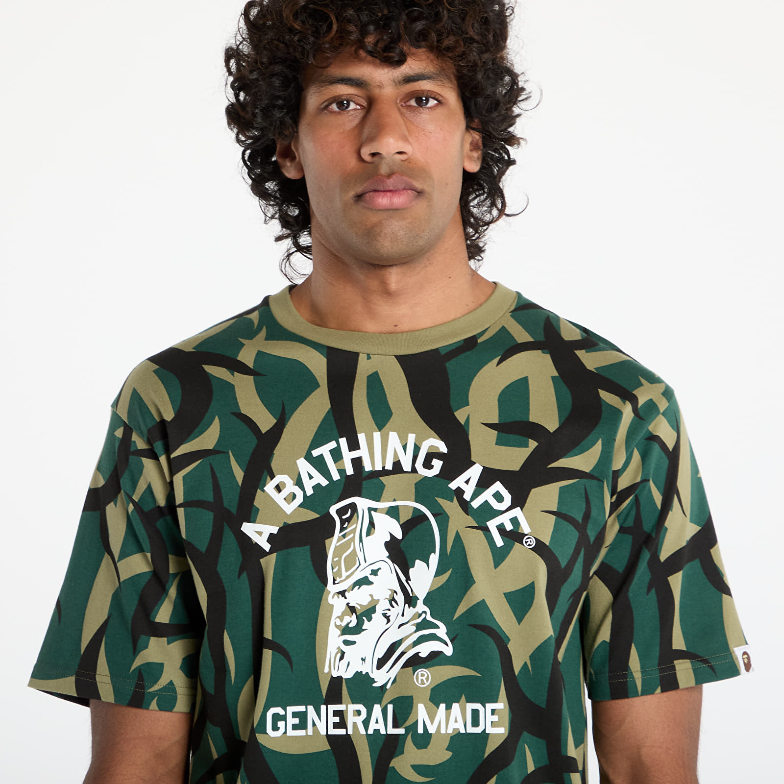 T-Shirts A BATHING APE Trial Camo General Tee UNISEX Green
