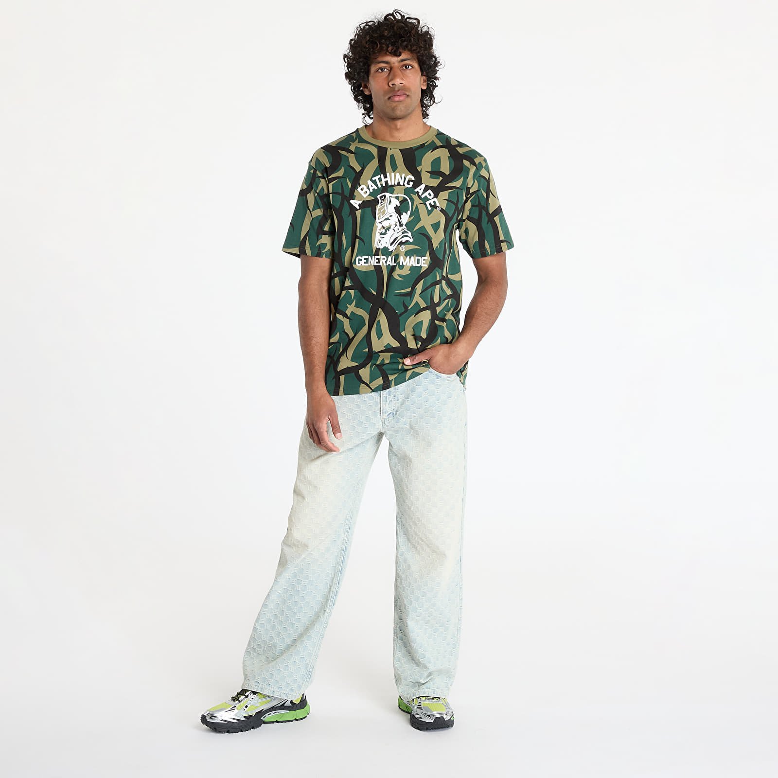 T-Shirts A BATHING APE Trial Camo General Tee UNISEX Green