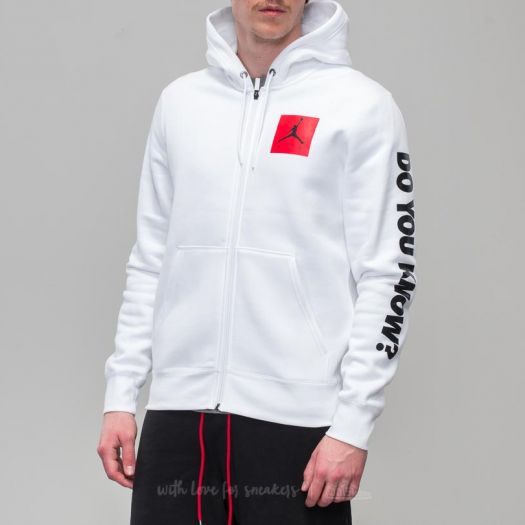 Hoodies and sweatshirts Jordan Air Jordan 3 Flight Fleece Full Zip Hoodie White Footshop