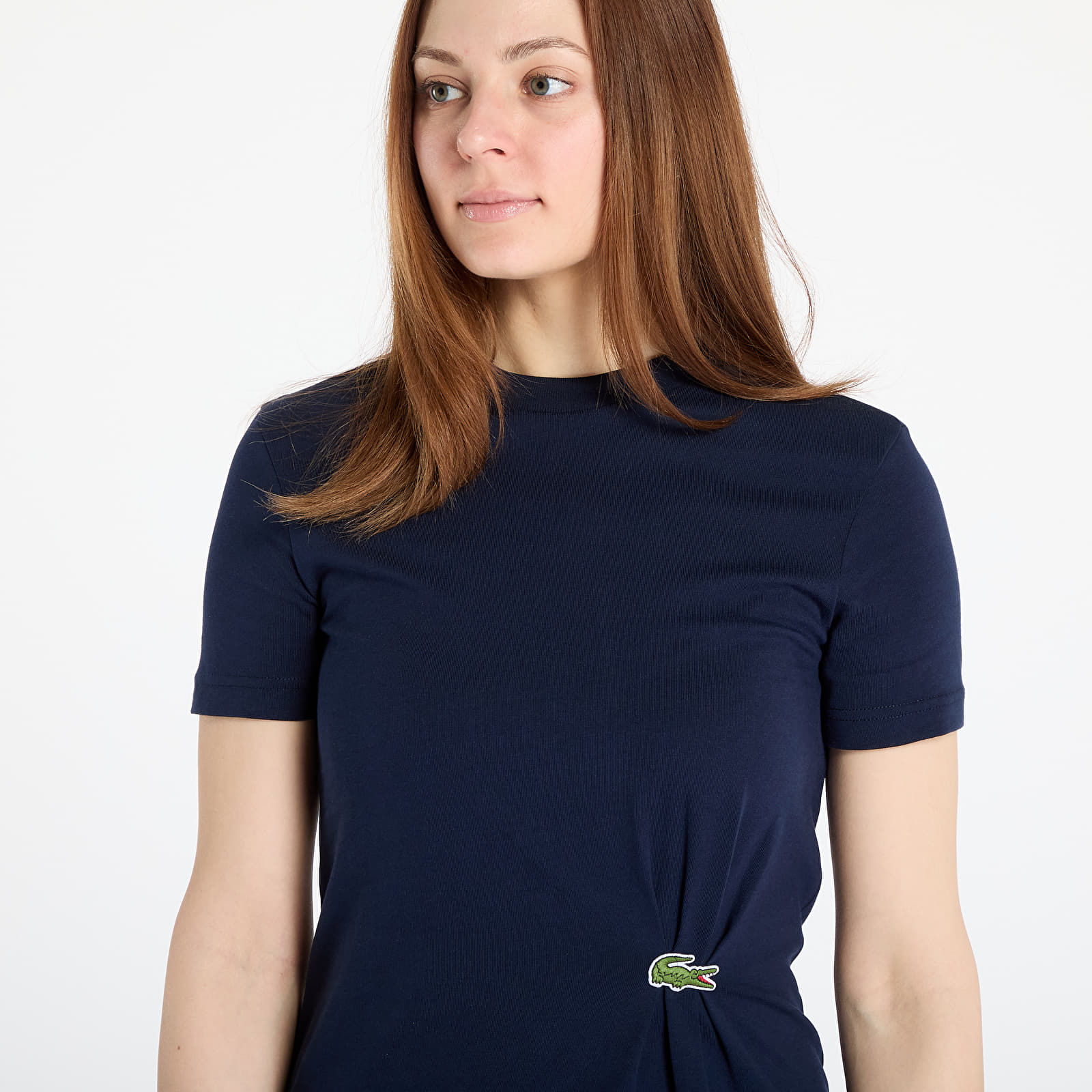 Ruhák LACOSTE Heavy Jersey Dress Navy Blue