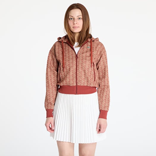 LACOSTE Jacquard Sweatshirt Iberis/ Latte