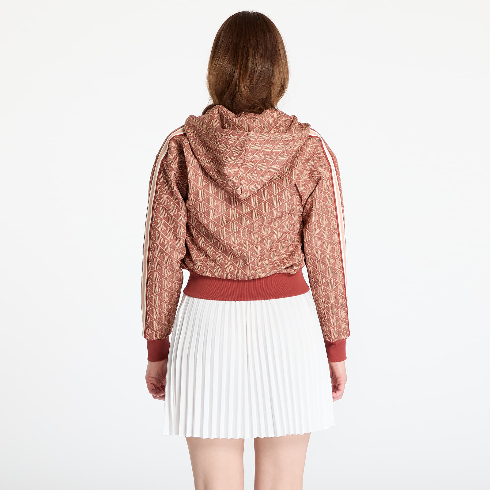 Sieviešu hoodies LACOSTE Jacquard Sweatshirt Iberis/ Latte
