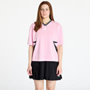 adidas Tiro Cut 3 Stripes Color Block Boyfriend T-Shirt True Pink/ Black/ White
