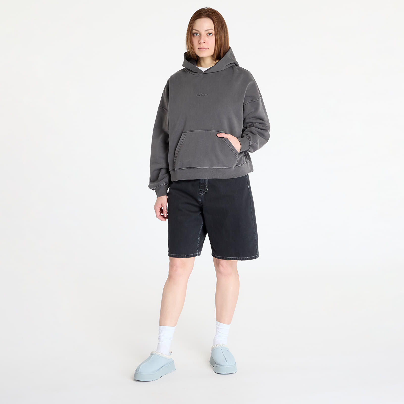 Naiste kapuutsiga dressid Carhartt WIP W' Hooded Benton Sweat Black