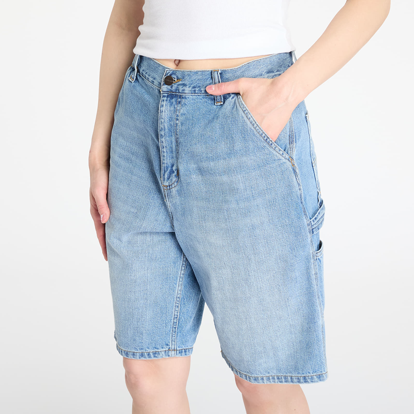 Krótkie spodenki Carhartt WIP W' Brandon Single Knee Short Blue