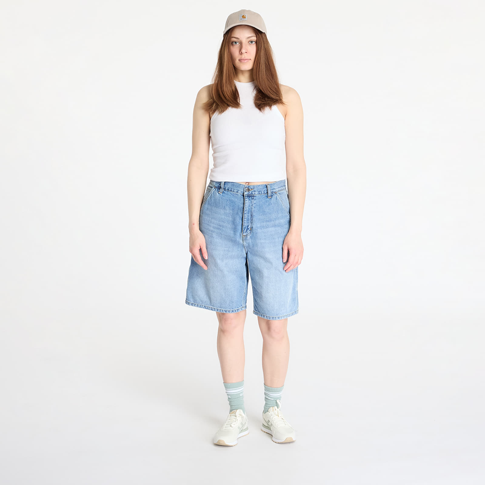 Krótkie spodenki Carhartt WIP W' Brandon Single Knee Short Blue