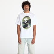 A BATHING APE Giant 1St Camo Big Ape Head Tee UNISEX White/ Green