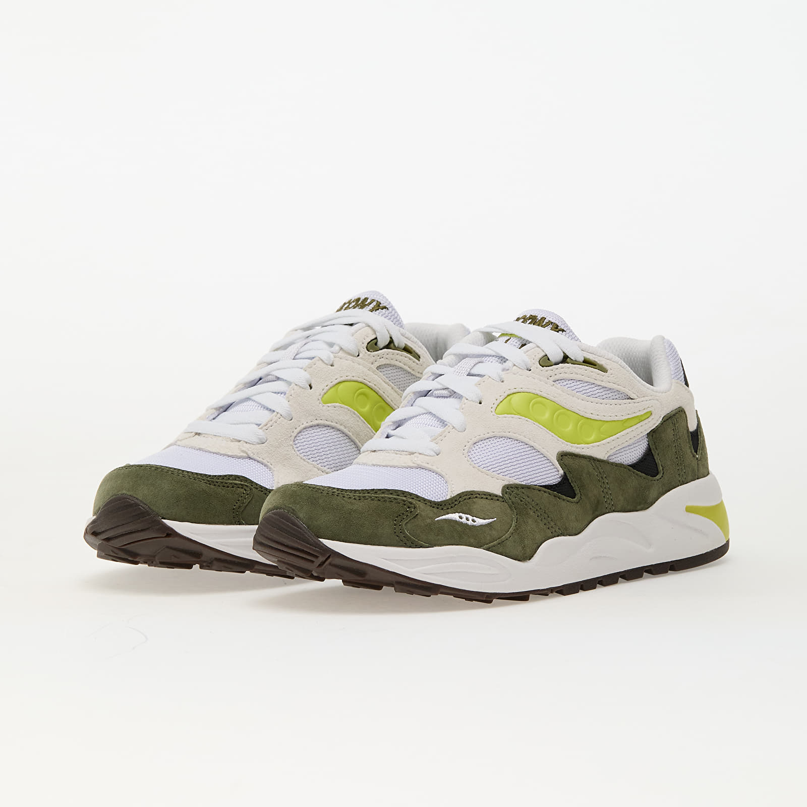 Herenschoenen Saucony Grid Shadow 2 White/ Green