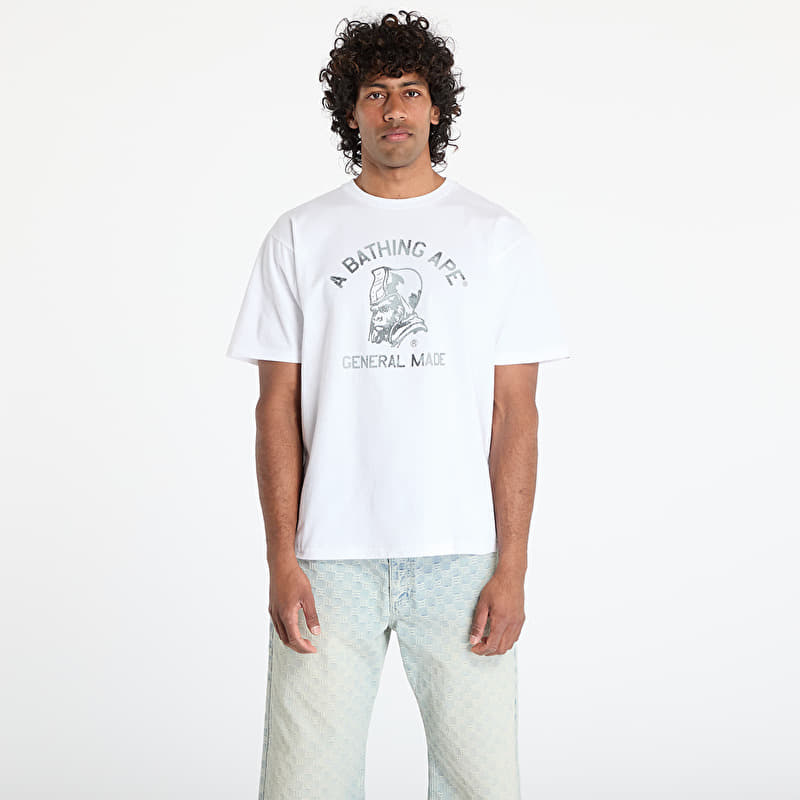 Tričko A BATHING APE High Tone Bleach General Made Tee UNISEX White