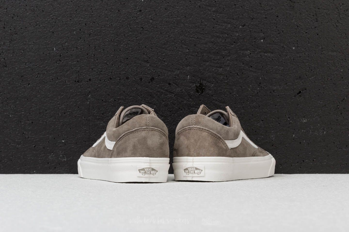 Männer Vans Old Skool (Pig Suede) Fallen Rock/ Blanc De Blanc