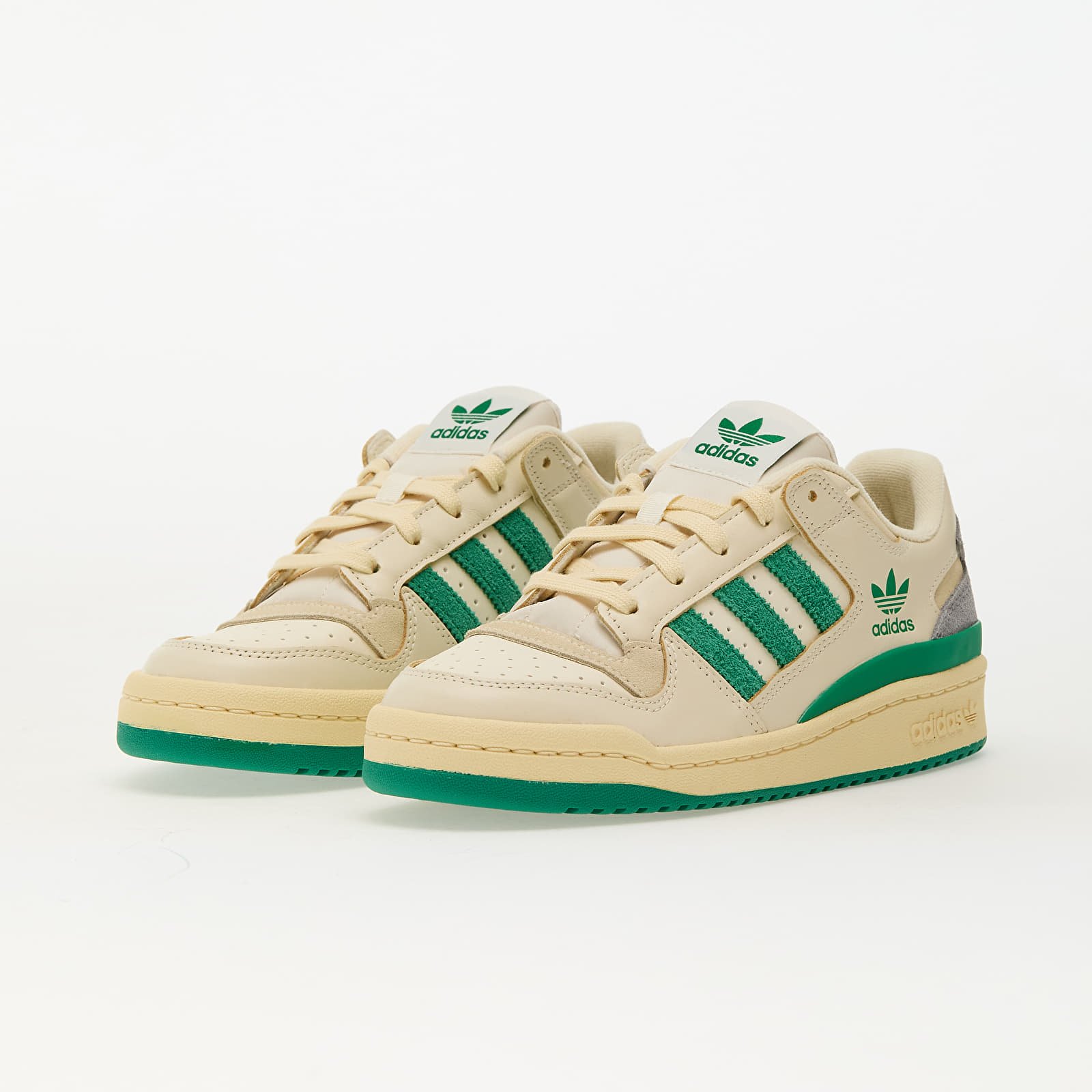 Încălțăminte și sneakerși pentru bărbați adidas Forum Low Cl Crew White/ Green/ Warm Van