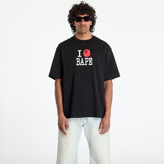 T-särk A BATHING APE Bape Logo Inside Out Relaxed Fit Tee UNISEX Black