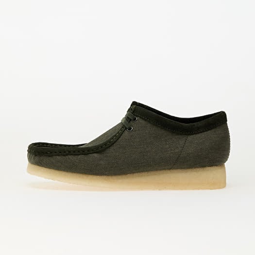Clarks Originals Wallabee Forest Green Canvas