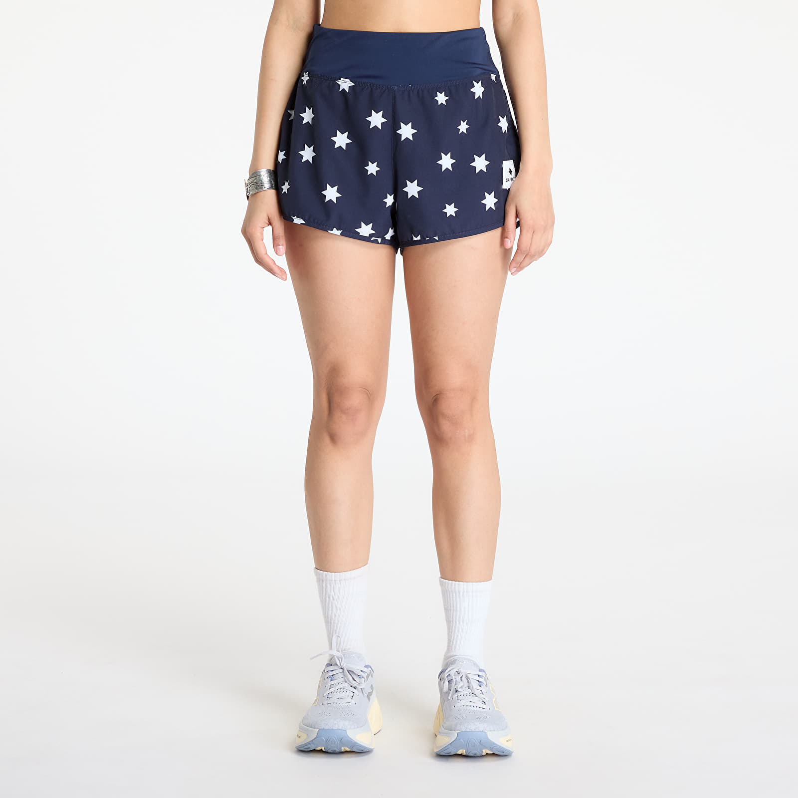 Дамски шорти SAYSKY W Star Pace Shorts 3" Blue/ White Aop