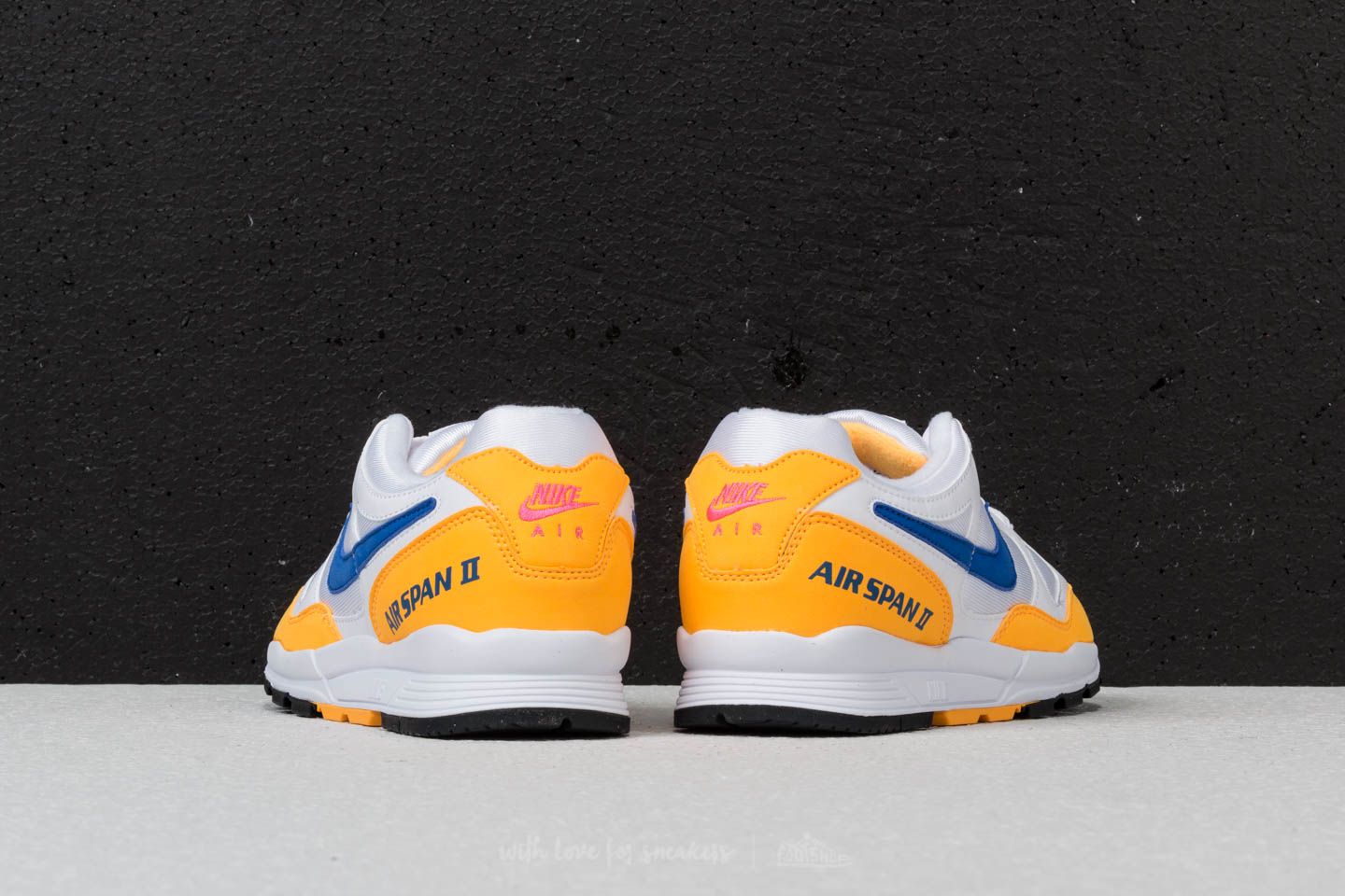 Men s shoes Nike Air Span II White Hyper Royal Laser Orange Footshop