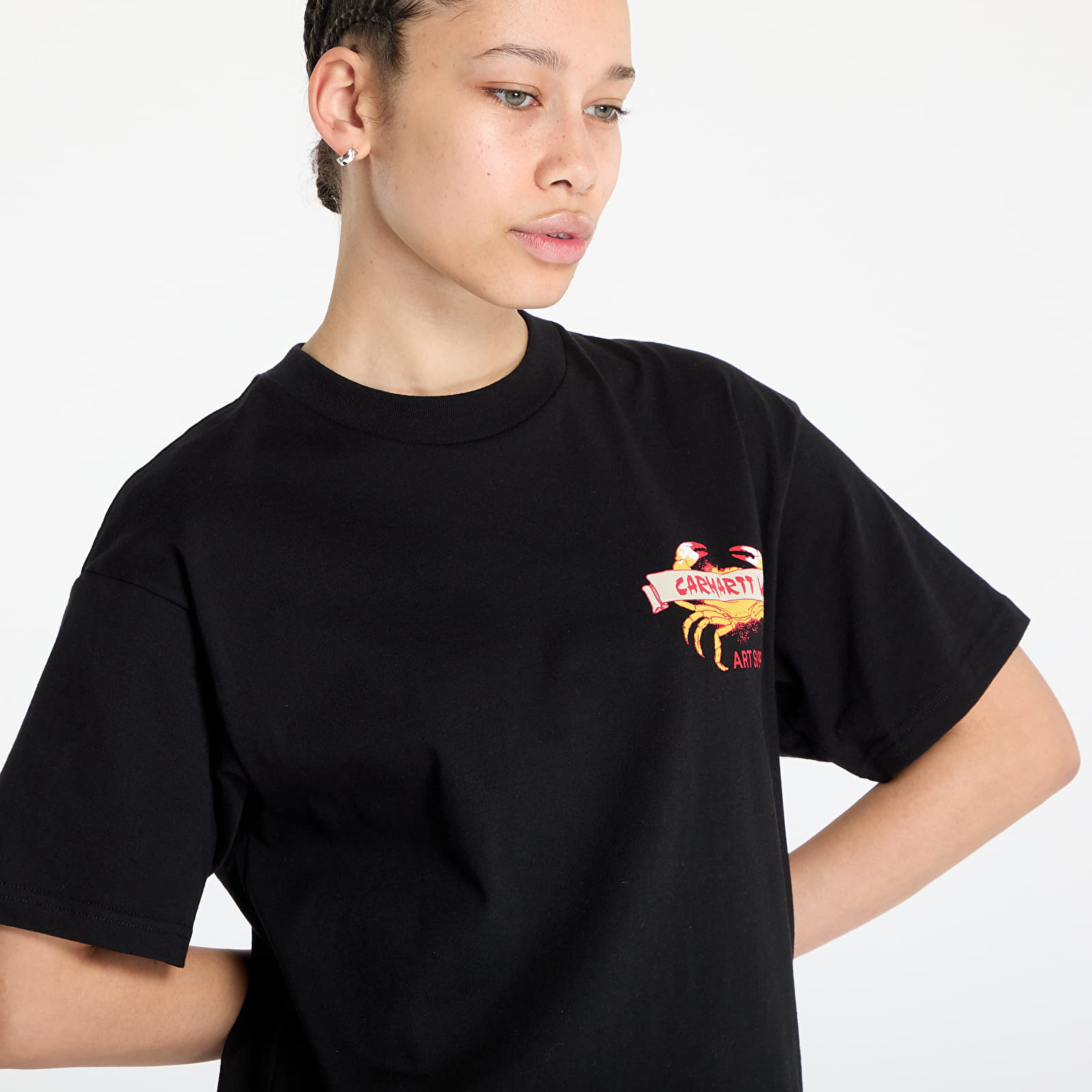 Pólók Carhartt WIP Crab Paint Short Sleeve T-Shirt UNISEX Black