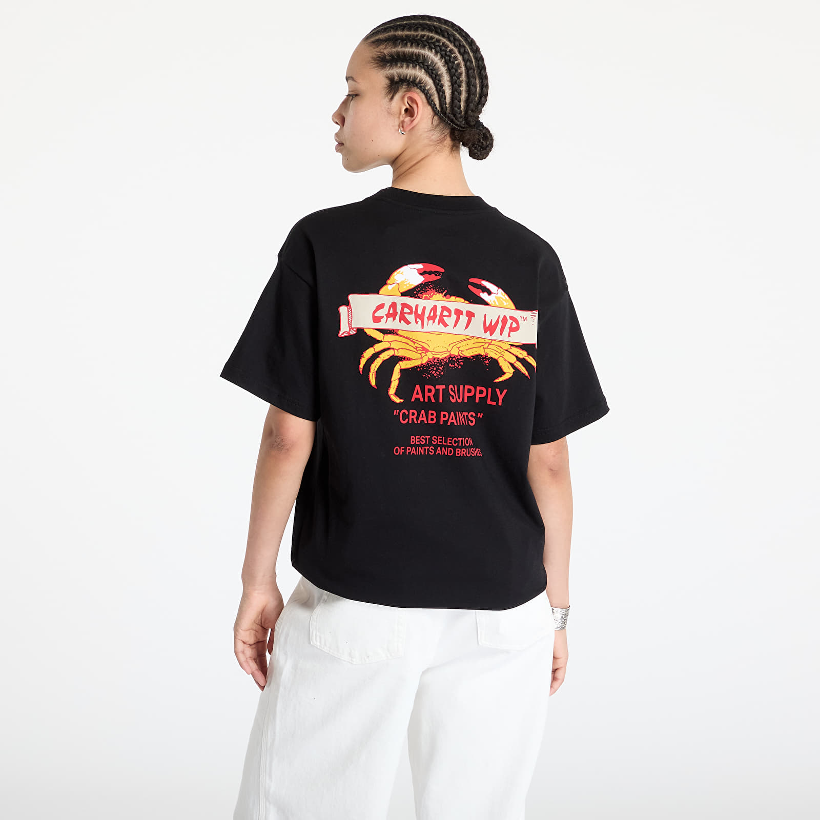 Pólók Carhartt WIP Crab Paint Short Sleeve T-Shirt UNISEX Black