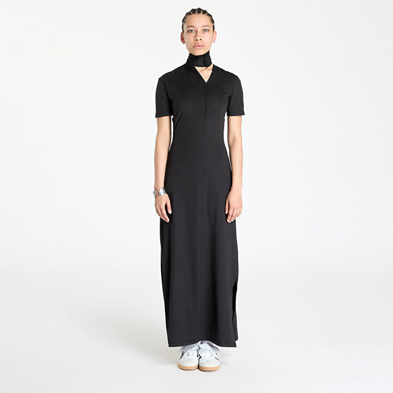 Jurk Y-3 Fitted Neck Closure Dress Black