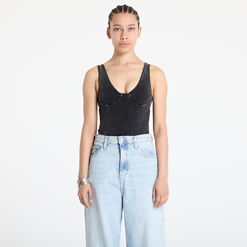 Patta Femme Acid Wash Bodysuit Black