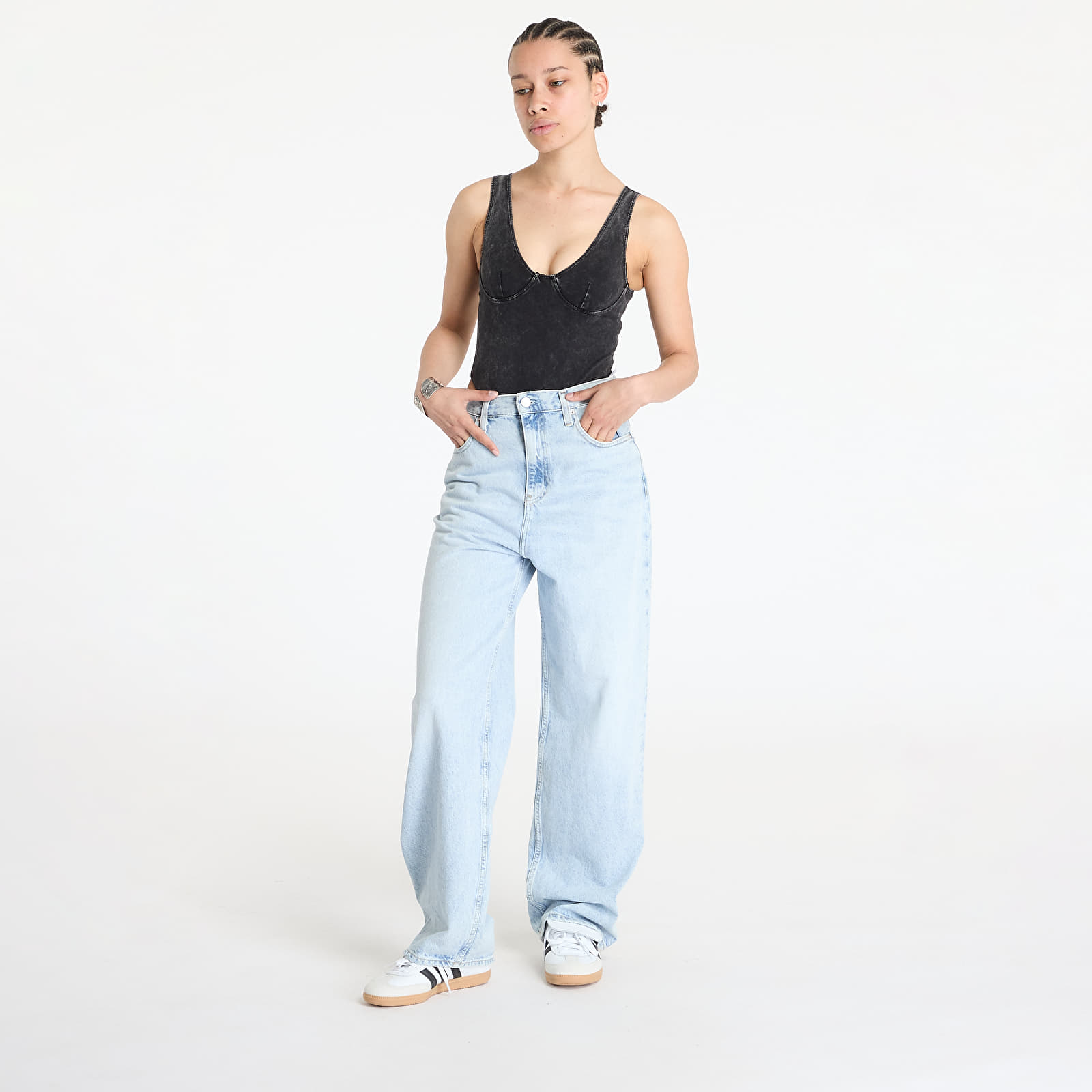Bodysuit Patta Femme Acid Wash Bodysuit Black