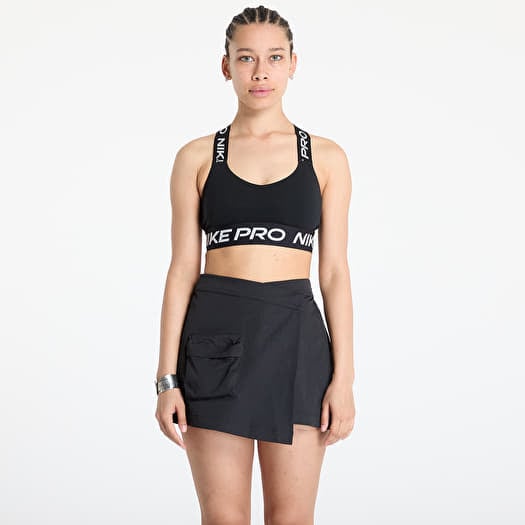 Nike Pro Women's Light-Support Padded Sports Bra Black/ Black/ White