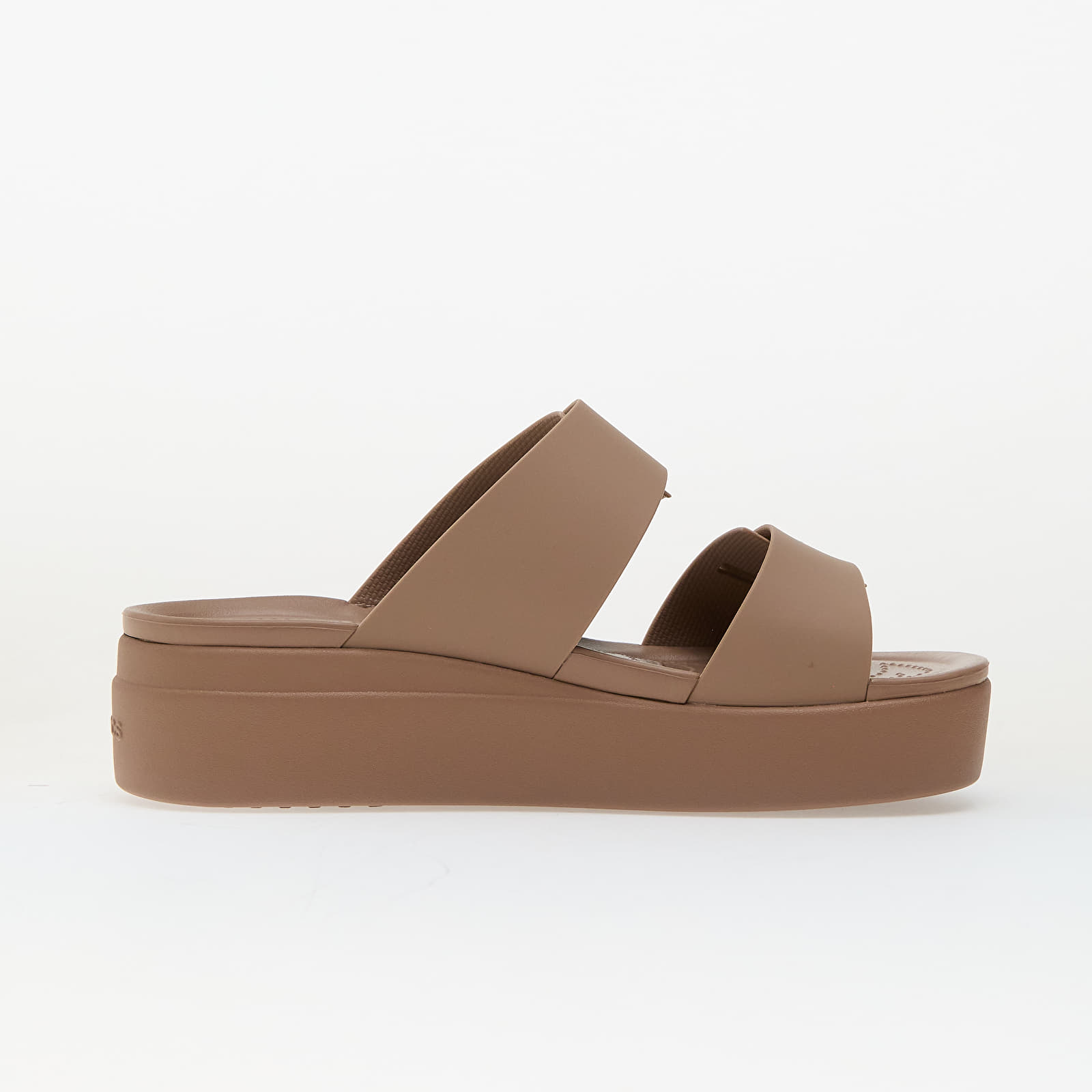Buty męskie Crocs Brooklyn Buckle Low Wedge Latte