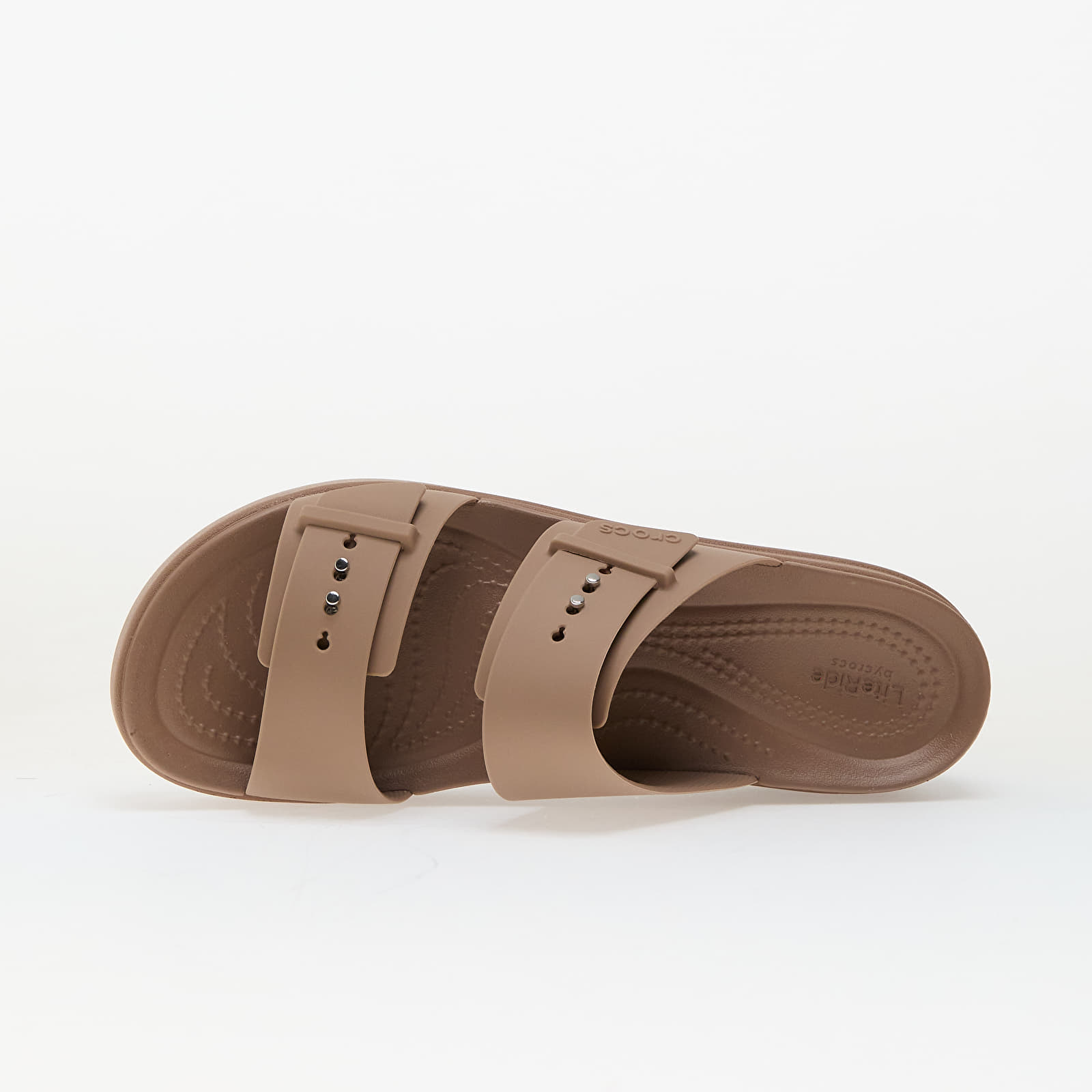 Buty męskie Crocs Brooklyn Buckle Low Wedge Latte