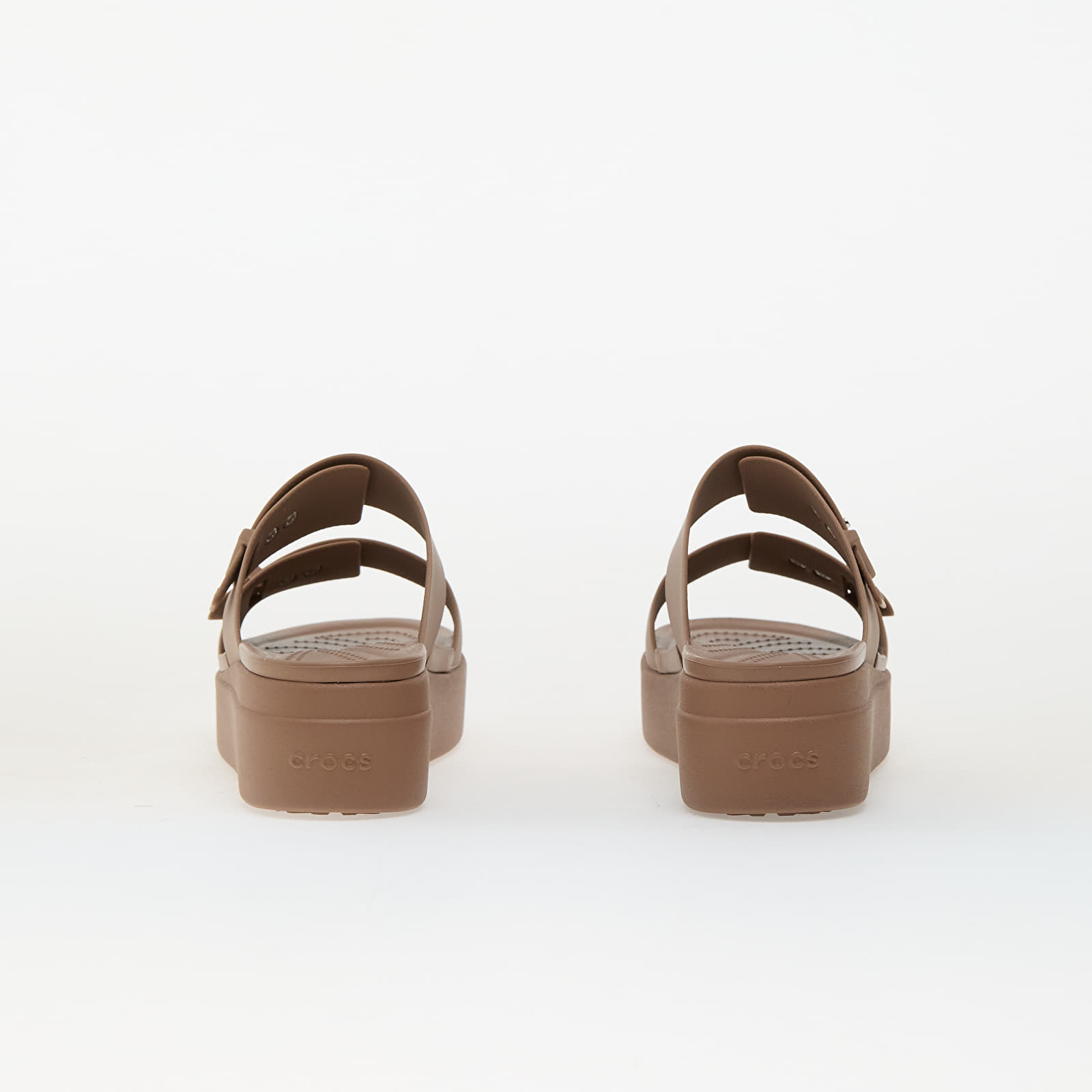 Buty męskie Crocs Brooklyn Buckle Low Wedge Latte