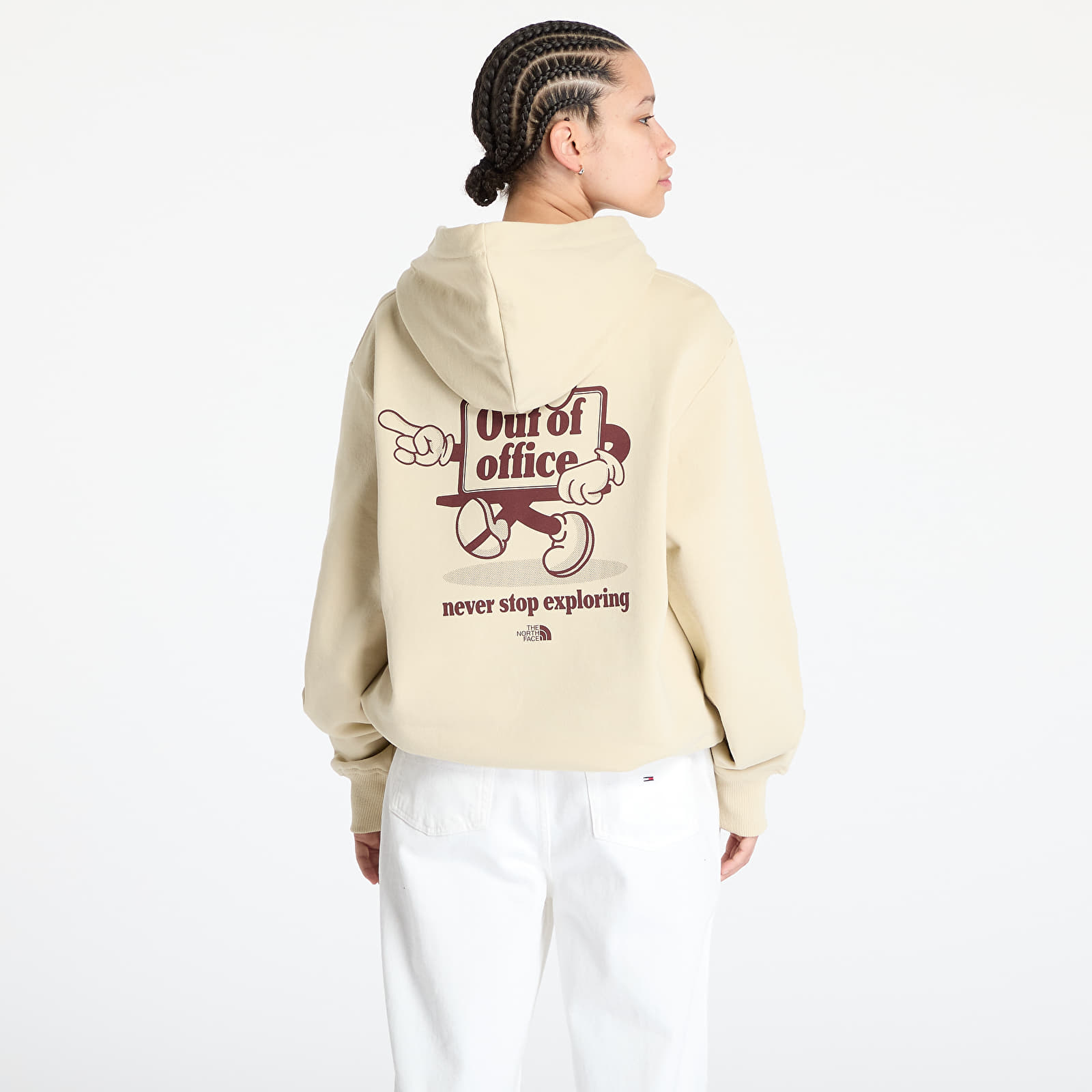 Kapuutsikud ja kampsunid The North Face Cartoon Logo Relaxed Hoodie UNISEX Gravel