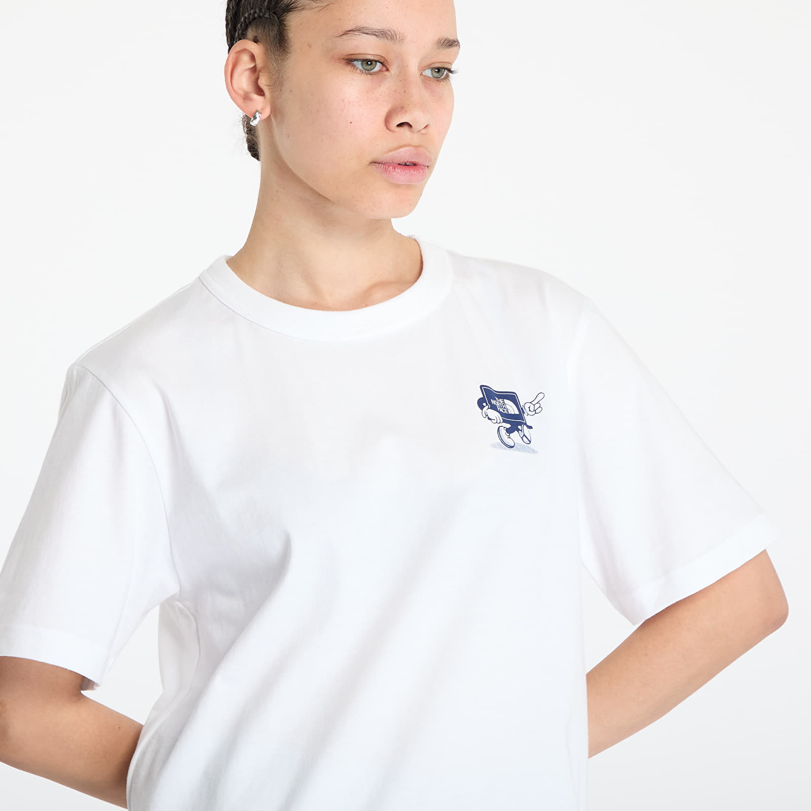 Koszulki The North Face Unisex Shortsleeve Cartoon Logo Relaxed Tee UNISEX TNF White