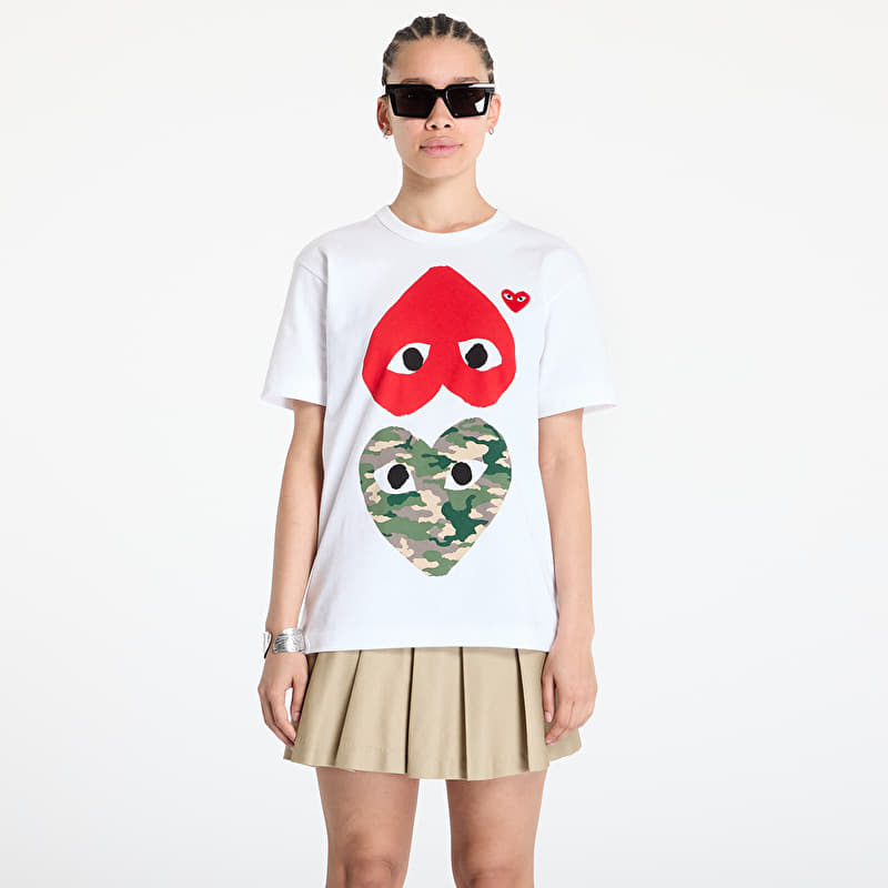 T-shirts Comme des Garçons PLAY Tee White (AX-T248 WHITE) | Footshop