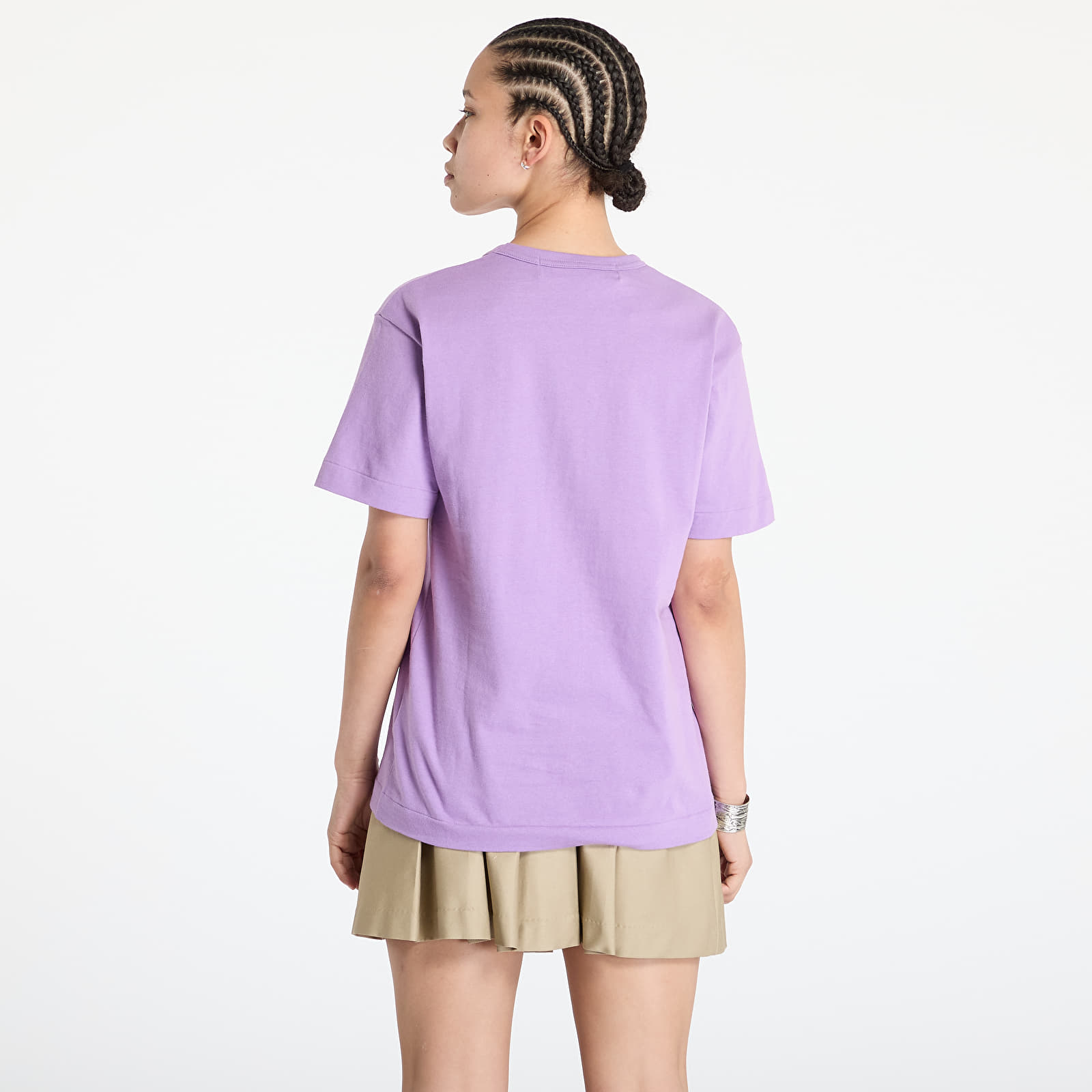 T-paidat Comme des Garçons PLAY Heart Logo Tee Purple