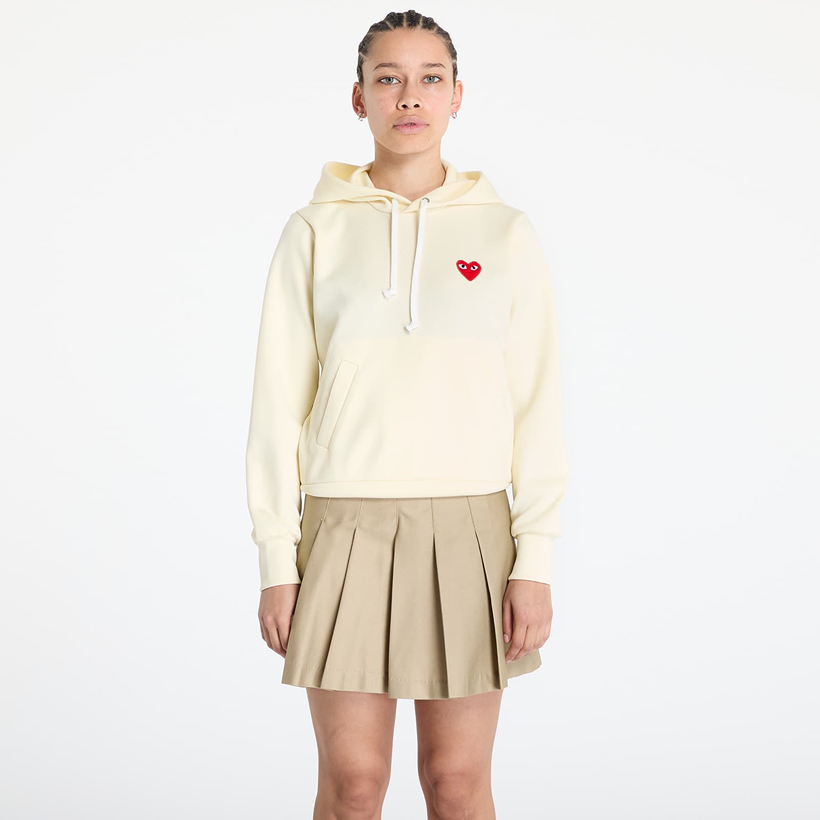 Суичъри и пуловери Comme des Garçons PLAY Hoodie Ivory