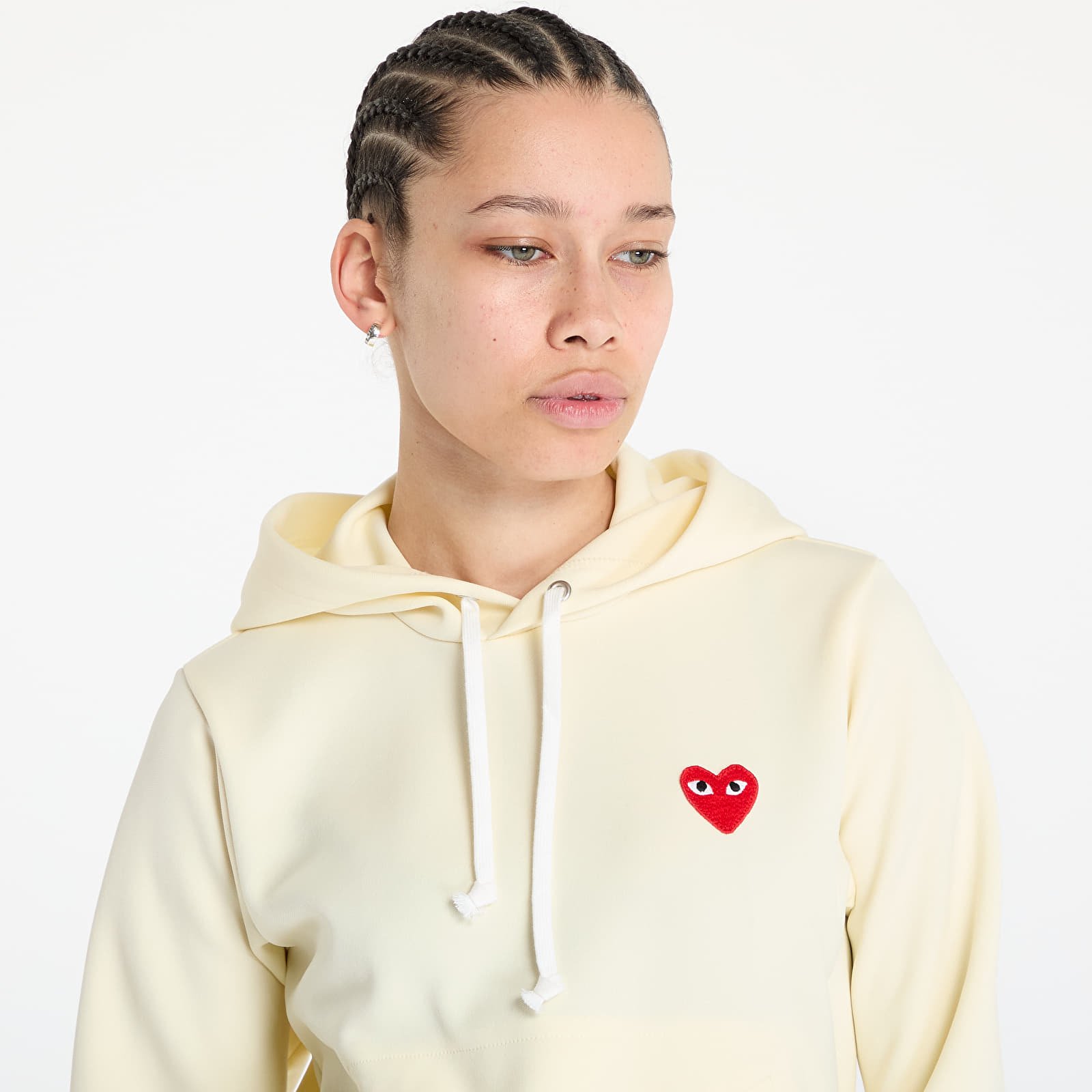 Суичъри и пуловери Comme des Garçons PLAY Hoodie Ivory