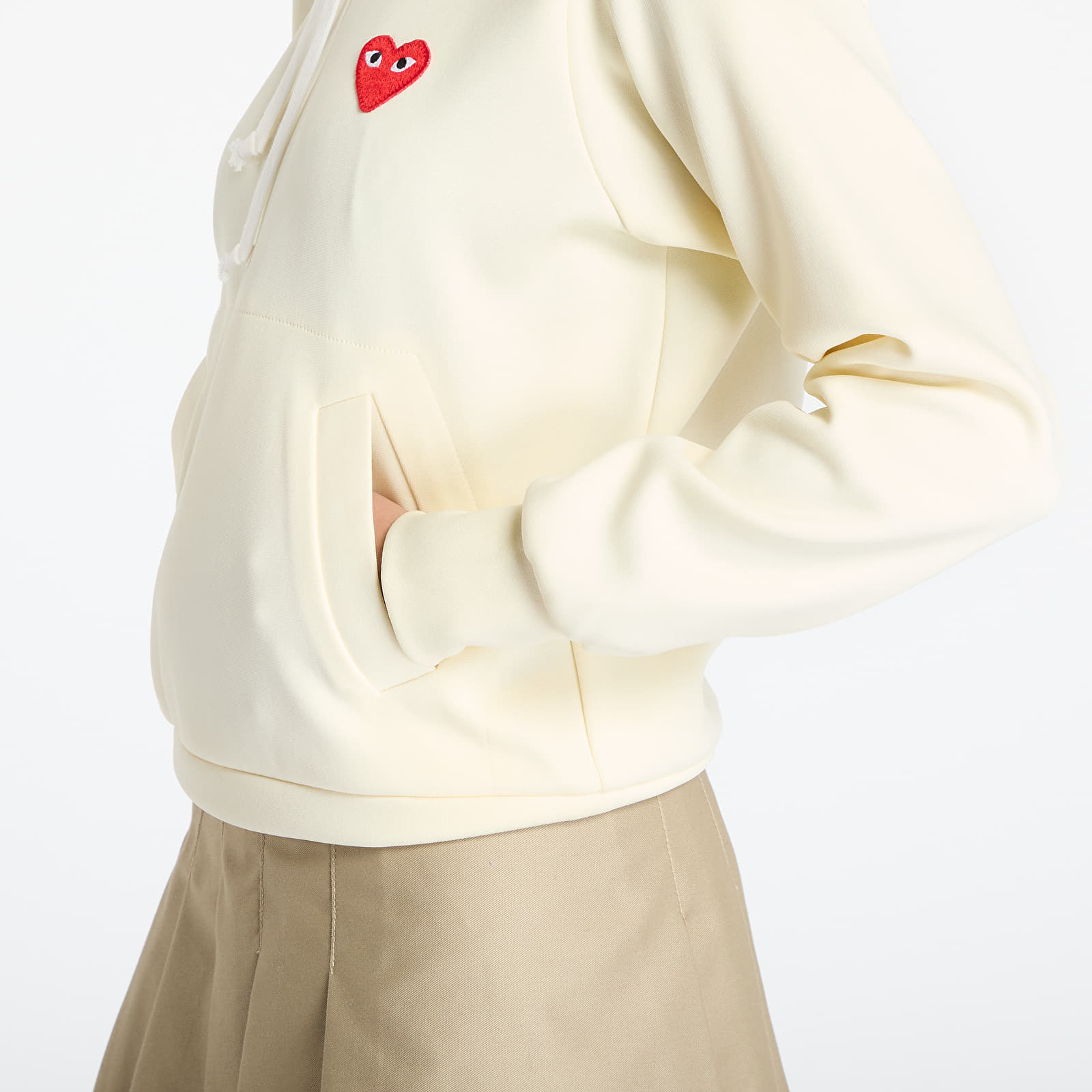Суичъри и пуловери Comme des Garçons PLAY Hoodie Ivory