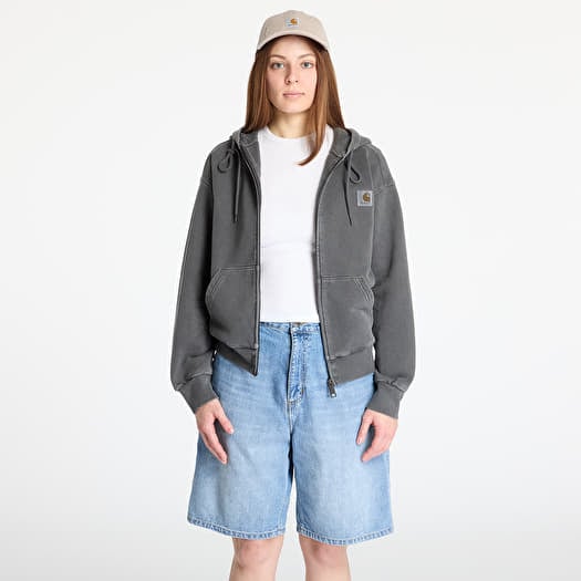 Carhartt WIP Hooded Nelson Jacket UNISEX Graphite Garment Dyed