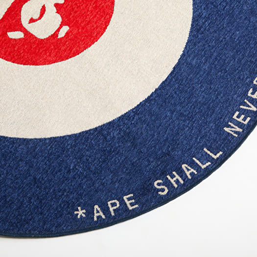 Inne A BATHING APE Ape Target Rug Navy (001HOL301008MNVY) | Footshop