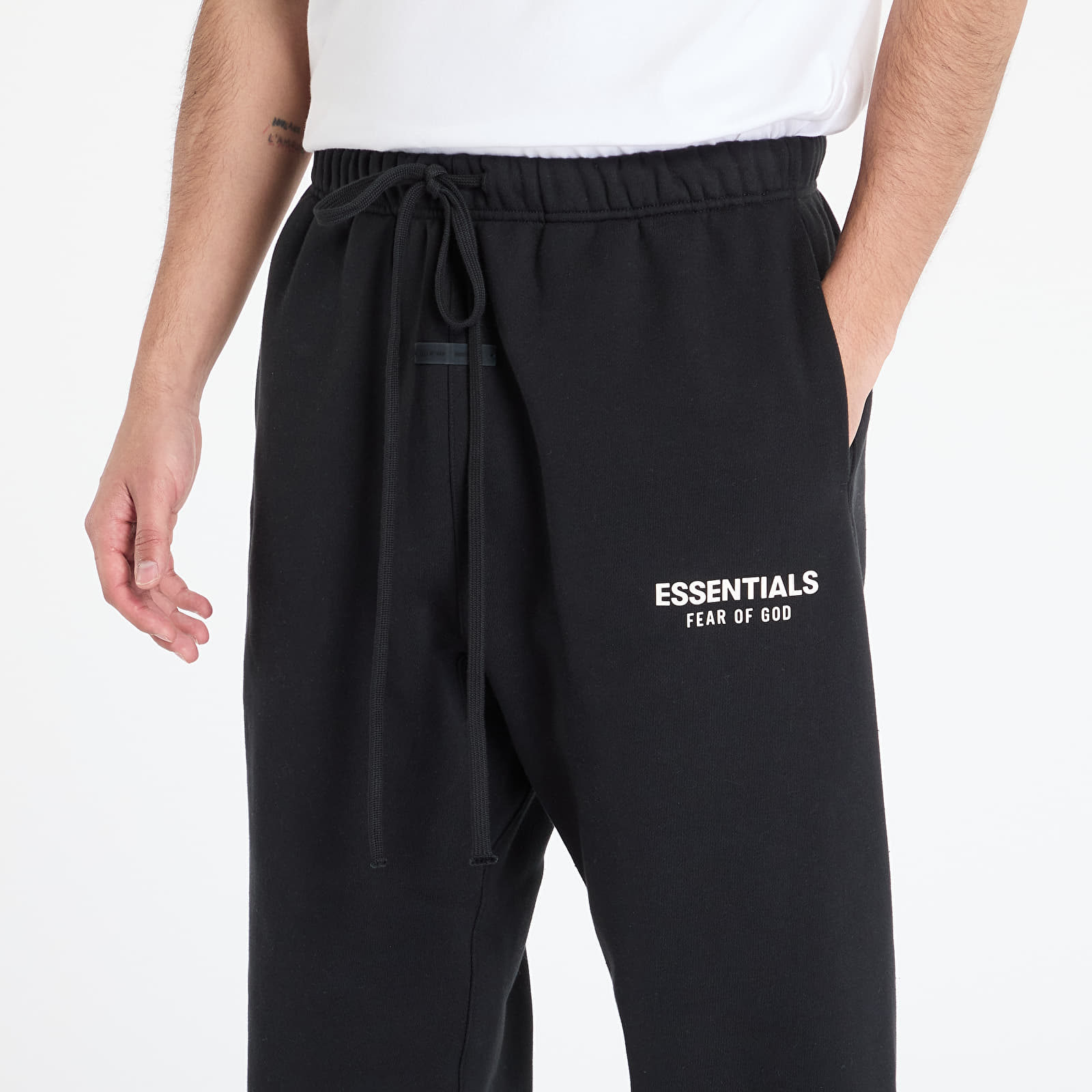 Jogger Pants Fear of God Essentials Classic Fit Fleece Sweatpant Jet Black