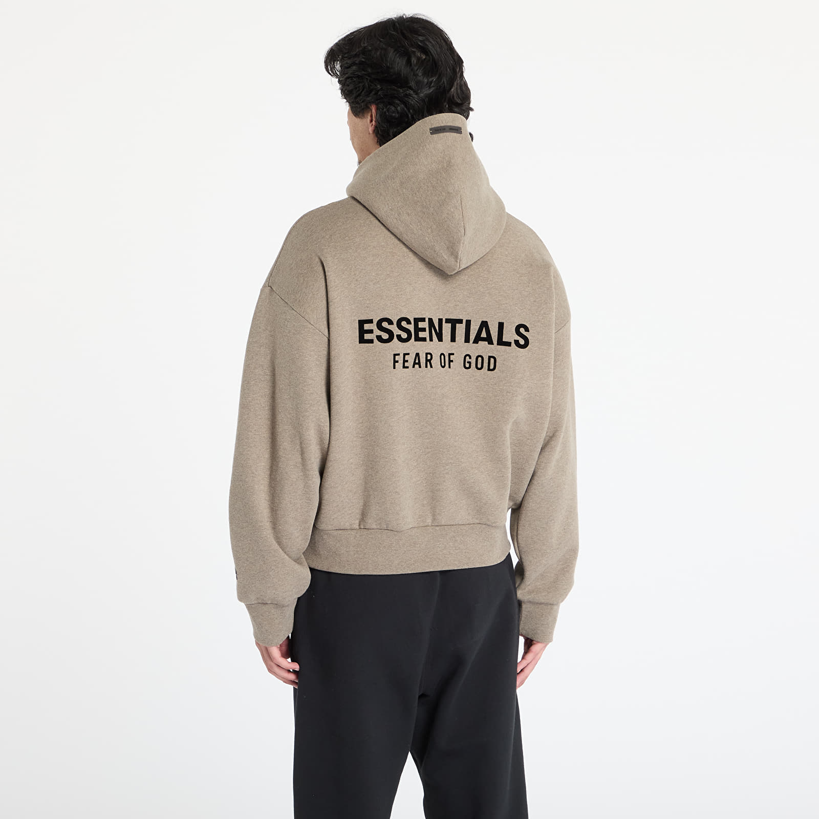 Mikiny Fear of God Essentials Classic Fit Fleece Hoodie Homestead Heather