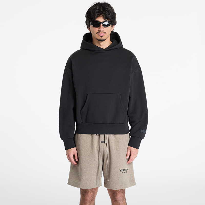 Fear of God Essentials Classic Fit Fleece Hoodie Jet Black
