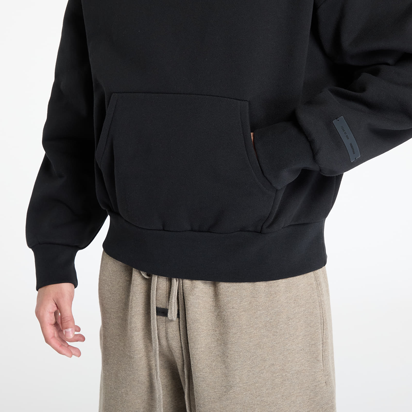 Hoodies and sweatshirts  Fear of God Essentials Classic Fit Fleece Hoodie Jet Black