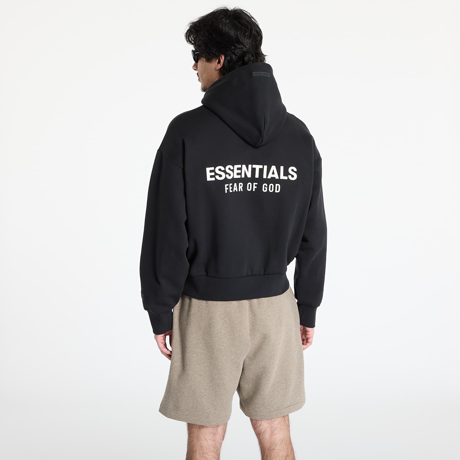 Hoodies and sweatshirts  Fear of God Essentials Classic Fit Fleece Hoodie Jet Black