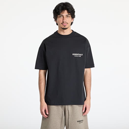 T-krekls Fear of God Essentials Classic Fit T-Shirt Jet Black