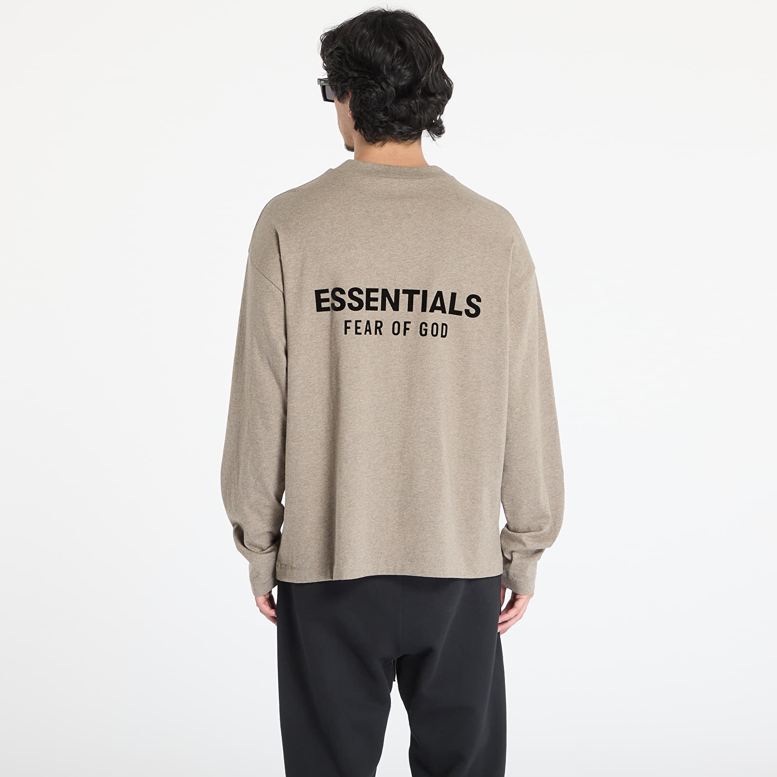 T-shirts Fear of God Essentials Classic Fit Long Sleeve Tee Homestead Heather
