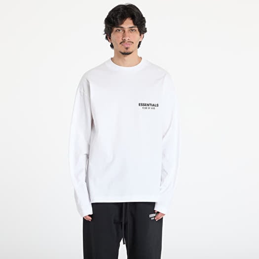 T-krekls Fear of God Essentials Classic Fit Long Sleeve Tee Bright White