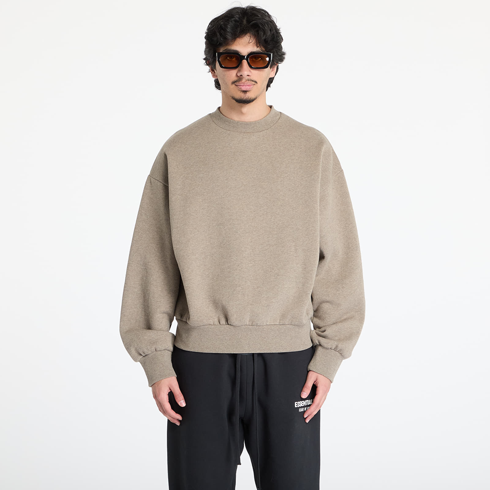 Sweatjacken und Sweatshirts Fear of God Essentials Classic Fit Fleece Crewneck Homestead Heather