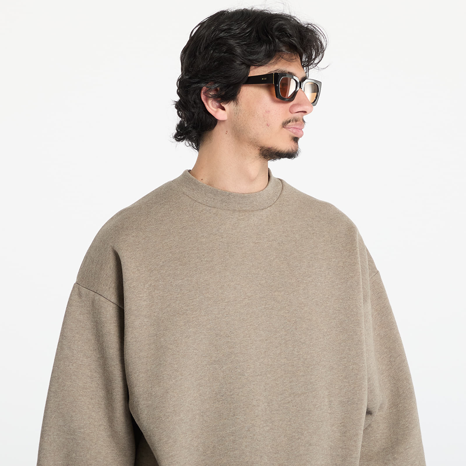 Sweatjacken und Sweatshirts Fear of God Essentials Classic Fit Fleece Crewneck Homestead Heather
